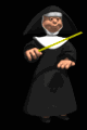 We'll have nun of that!